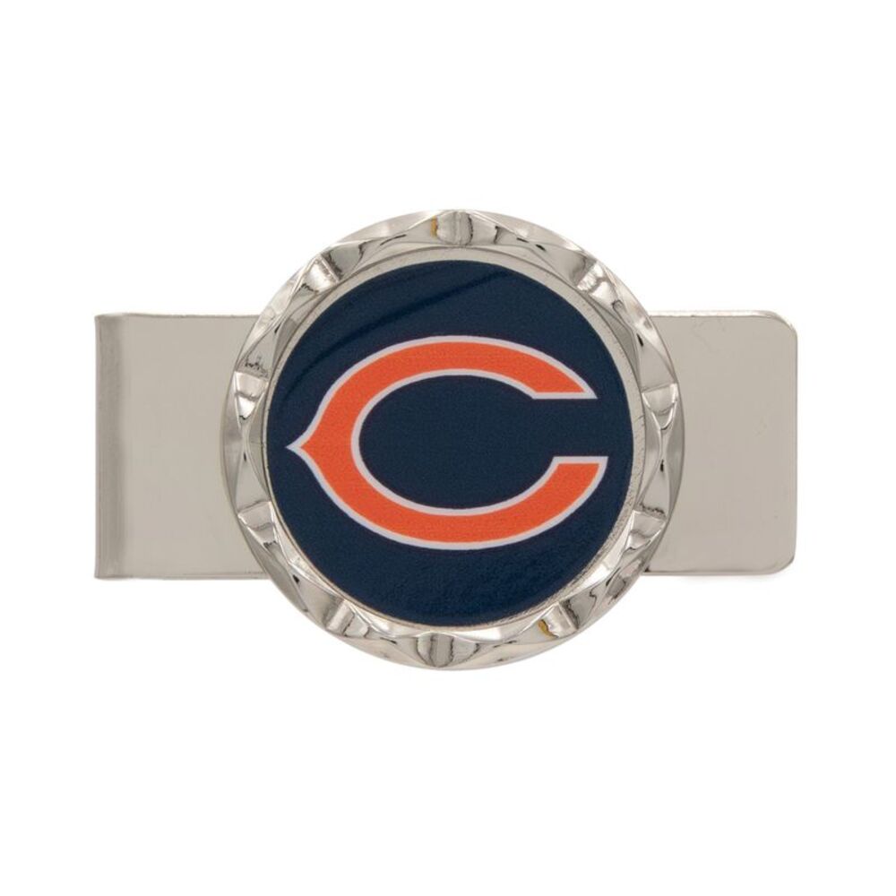 Aminco NFL Chicago Bears Diamond Cut Logo Metal Money Clip